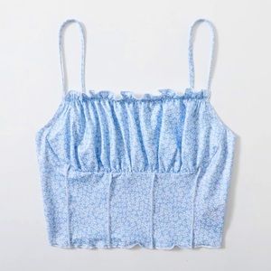 ❗️NWOT❗️| Cropped Floral Print Tank